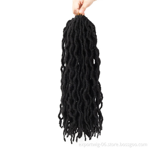 Wholesale Synthetic Hair Wavy Gypsy Locs Hot Selling Crochet Hair Extensions Curly Wave Gypsy Locs